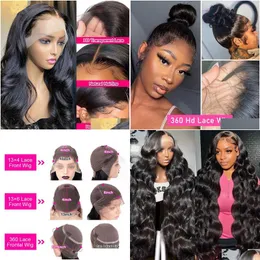 Synthetic Wigs Body Wave Glueless Wig Human Hair 13X4 Lace Front Ready To Wear 360 Preplucked 13X6 Frontal Drop Delivery Products Dhero