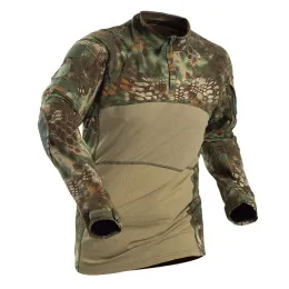 Footwear Kryptek Mandrake Camo Tactical Shirt Military Army Lång ärm Snabb torr kamouflage vandring t shirt utomhusjakt stridskjortor