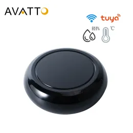 Controle Avatto Tuya Wifi IR Controle remoto com sensor de umidade de temperatura Inteligente infravermelho universal para AC TV DVD Aud Alexa Google Home