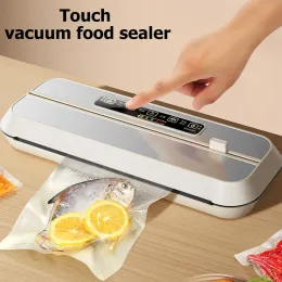 Sacos 110V/220V Touch Food Vacuum Sealer Wet e seco Dualpurpopse Fom Housed Vacuum Packaging Hine com sacos de vácuo grátis de 10pcs