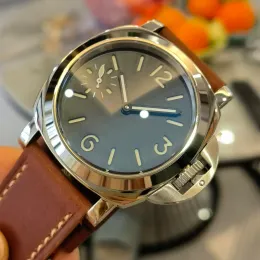 Zegarki 44 mm zegarek ze stali nierdzewnej mechaniczny zegarek mechaniczny czarna tarcza białe liczby