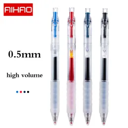 Pens Aihao GP270 Gel Pen 0.5mm Soft Rubber Sheath Large Capacity School Office Stationery Supplies Examination Back To School