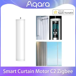 التحكم في AQARA SMART CARTAIN MOTOR C2 Zigbee Electric Track Automatic Track High Torque Motor Motor Control مع Apple HomeKit