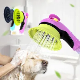 Removers Strumento di bagno per animali domestici portatili comodo Massager per la doccia per cani spruzzatore shampoo per la toeletta per animali da bagno per le forniture per cani da bagno