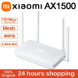 Routers Xiaomi AX1500 wifi6 Router 1501Mbps 2.4G/5GHz Dual Band Router Gigabit Ethernet Port OFDMA Transmission Mesh Networking