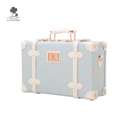 スーツケース安いミニ小さなメイクアップスーツケースバッグPUレザーキッズキュートトラベルバッグ子供用荷物販売ビューティーケースレトロスーツケースセール