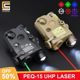 Scopes wadsn airsoft peq15 peq15 Тактические красные зеленые голубые лазерные лазерные иристые заливки светово -составной