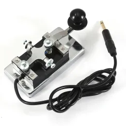 Радио 3,5 мм из нержавеющей стали K4 Morse Set Set Set Plugul Руководство Telegraph Morse Key Handy CW Morse Keyer для коротковолновой радио