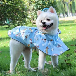 Hundekleidung S/M/X/XL -Haustiere Große Regenmantel wasserdichte Jacke Mode im Freien atmungsaktive Welpen Kleidung Haustier Vorräte