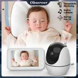 Monitors Wireless LCD Audio Video Monitor Baby Amb200s Radio Nanny Muzyka Intercom IR Portable Baby Camera Baby Walkie Talkie Talkie Babysitter
