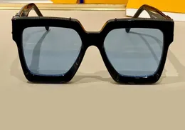 Luksusowe okulary przeciwsłoneczne 96006 Złoty czarny niebieski obiektyw Gafa de sol men mody okulary słoneczne odcienie Uv400 Ochrona okularów z BO2082670