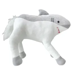 Dolls Creative Doll Shark Riding Poduszka Dekoracja Dekoracja Dekoracja rzutu poduszka pp bawełna domowa dekoracja kreskówka pluszowa zabawka poduszka do snu