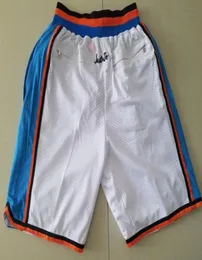 Yeni şort 97 All Stars Team Shorts Vintage Basketball Şort Fermuar Cep Koşu Giysileri Beyaz Renk Sadece Boyut SXXL2627368