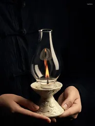 حاملي الشموع السيراميك Zen الصينية الرجعية Xiangyun Candlestick الداخلية الإبداعية شاي الجدول ديكور المنزل