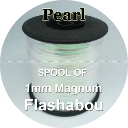 Akcesoria Pearl Color, Spool of Flashabou, holograficzne błyskotliwość 1 mm Magnum, Mylar Metallic Pwiecika, płaski lampa błyskowa, przynęta muchowa, wędkarstwo