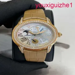 AP Женский запястье Watch Millennium Series 77315 Автоматическая техника 18K Rose Gold Watch Luxury National