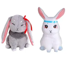 Cushions Grande mestre do cultivo demoníaco Wangji Wei Wuxian Rabbit Bunny Bl Plush Toy Cosplay Plush Doll para Mo Dao Zu Shi Anime Fãs