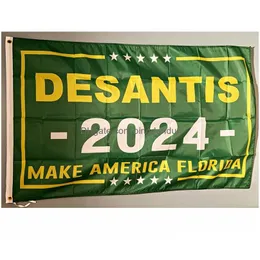 Banner Flags Custom 3X5 Ft Trump Campaign Flag 2024 Bring Back For Presidential Election Drop Delivery Home Garden Festive Party Suppl Dhnje