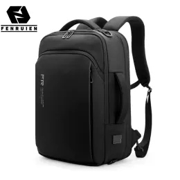 Plecaki Fenruien 2022 Nowy wielofunkcyjny plecak notebook plecak czarny dla mężczyzn ładowanie USB Podróże biznesowe Waterproof Duży plecak