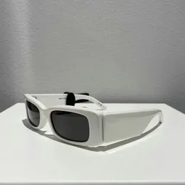 Белые/серые прямоугольные женские солнцезащитные очки 0260 Мужчины Летние оттенки солнечные солнечные солнечные луны De Soleil Uv400