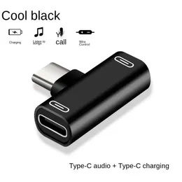 2024 NOWOŚĆ Przyjazd 2 w 1 USB C Rozdzielacz typu C Mężczyzna do podwójnego typu C Adapter Adaptera do rozdzielacza ładowarki do adaptera audio USB C