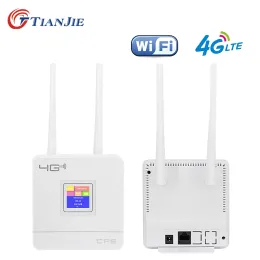 Routers 4G LTE CPE WiFi Router Unlock 3G Mobile Hotspot WAN/LAN Port Dual Extern Antennas Gateway with Sim Card Slot Ethernet Modem