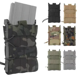 Packs 5.56 Magazine Pouch Tactical AK AR M4 AR15 Single Magazine Bag Rifle Pitol Molle Mag Holster Pouch for Hunting CS