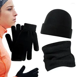 サイクリンググローブ帽子スカーフ女性のための男性冬の屋外スポーツネックウォーマースクリーンタッチテキストメッセージ