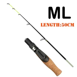 Accessori rotazione della canna da pesca 1 punta 50 cm canna da pesca invernale per walleye pescelamento crappie trota di trota ultra luce/media luce/medio per pesce