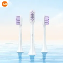 Head 3PCS Original Xiaomi Mijia Electric Tooth Brush Head Känslig typ för T301 T302 T501 T501C Smart Sonic Toothbrush 3D Brush Head