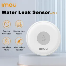 Kontrol IMOU Kablosuz Akıllı Su Sensörü Alarm Su Sızıntı Dedektörü IP66 Su Geçirmez Zigbee 2.4G WiFi Mutfak Banyo Uygulaması Kontrolü