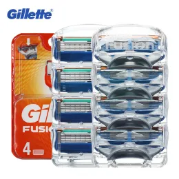 Shaver Gillette Fusion Blades Razor Blades for Men Shave Shaver Blades laváveis Cuchillas Afeitadoras 1 alça de barbear 9 Reabilições de 9 lâminas