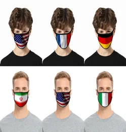 40 스타일 3D USA America Flag Print Masks 빨 수있는면 얼굴 마스크 통기 가능한 여성 남자 아이 패션 마스크 7629938