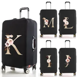 Accessories Golden Dead Leaves Letters Luggage Case Suitcase Protective Cover Dust Cover Scratch Resistant Suitcase Travel Accessories