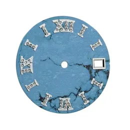 Смотрите новый NH36 NH35 Dial 28,5 мм алмазные римские цифры однокаменточные часы для механических часов