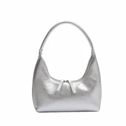 Sier French Crescent Undermarm Bag y2k кожаные сумки на плече