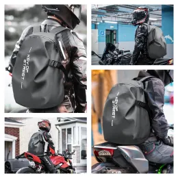 Рюкзаки рюкзака на полном лицевом шлеме рюкзак для Moto Rider, удобно городской кросс -водонепроницаемый ночной отражение многофункциональное мотоциклетное рюкзак