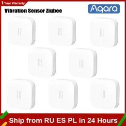 Controllo Aqara Smart Vibration Shock Sensor Sensor Motion Rilevamento della vibrazione Alarmante incorporato in giroscopio Sensore di movimento Zigbee per MI HomeKit App