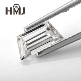 Pärlor HMJ Loose Moissanite Trapezoid Step Cut Boat Shape D Color VVS1 Utmärkt diamant för engagemangsmycken med GRA