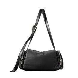 Fi Simple Badded Bag Bag Soft Nyl Puffer плечо мешки с поперечным телом повседневные легкие двух боковые карманы женская сумка 2023 B5WS#