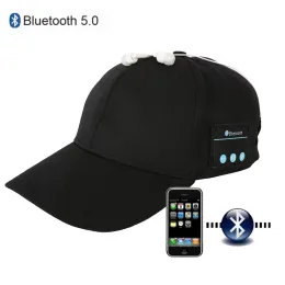 Hörlurar mode bluetooth 5.0 hörlurar headset baseball mössa trådlösa sommarhattar med stereo hörlurar mic utomhus handfree öronsnäckor