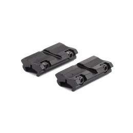 Escopos 2pcs/conjunto 11 mm Dovetail a 20mm Adaptador de trilho Tactical Red Dot Scope Instalação de baixo perfil Riser Mount Acessórios de caça