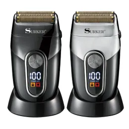كليبرز سوركر أصلع المآسي تبييض تقليم رقائق الشعر كليبرز USB قابلة لإعادة الشحن LED الكهربائية ماكينة حلاقة رأس الحلاقة الحلاقة