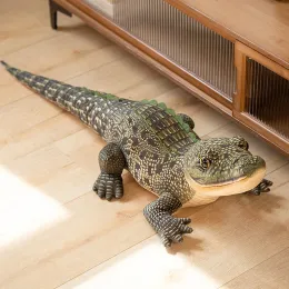 Puppenriesen 100 cm Tier Real Life Alligator Plüschspielzeugsimulation Krokodilpuppen Kawaii Kissen für Kinder Weihnachtsgeschenke