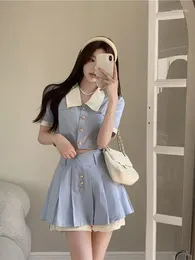 Kleidungsstücke Sets Japan Korea Style School Uniform Girl College Frauen sexy verbesserte JK -Set zweiteilig
