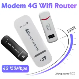 Routers 4G WiFi Router Wireless USB Dongle 150Mbps Modem Stick Pocket Hotspot Dongle 4G SIM Card Modem Stick WiFi Adapter Home Office