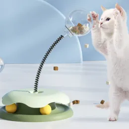 장난감 애완 동물 퍼즐 음식 새는 공 장난감 고양이 개 대화식 치료 누출 느린 고양이 개 피더 트랙 애완 동물 제품 액세서리