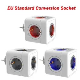 EU Standard Conversion Socket Smart Outlet -Erweiterungsadapter -Steckdosen -Sockel ohne USB EU Stecker Power Cube Power Strip 240419