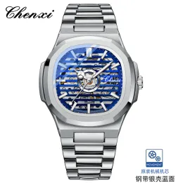 Relógios chenxi 8822 moda nova marca automática de alta marca masculina à prova d'água luminosa mecânica mecânica relógio