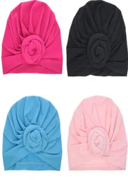 Baby Top Knot Turban Rose Hat Toddler Soft Torttage Style Retro Hair Association Girls Boys Head Wrap LC6971034043